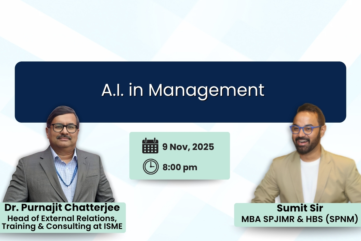A.I. in Management with Dr. Purnajit Chatterjee