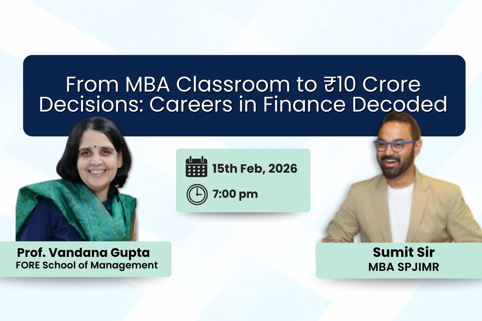 From MBA Classroom to ₹10 Crore Decisions: Careers in Finance Decoded