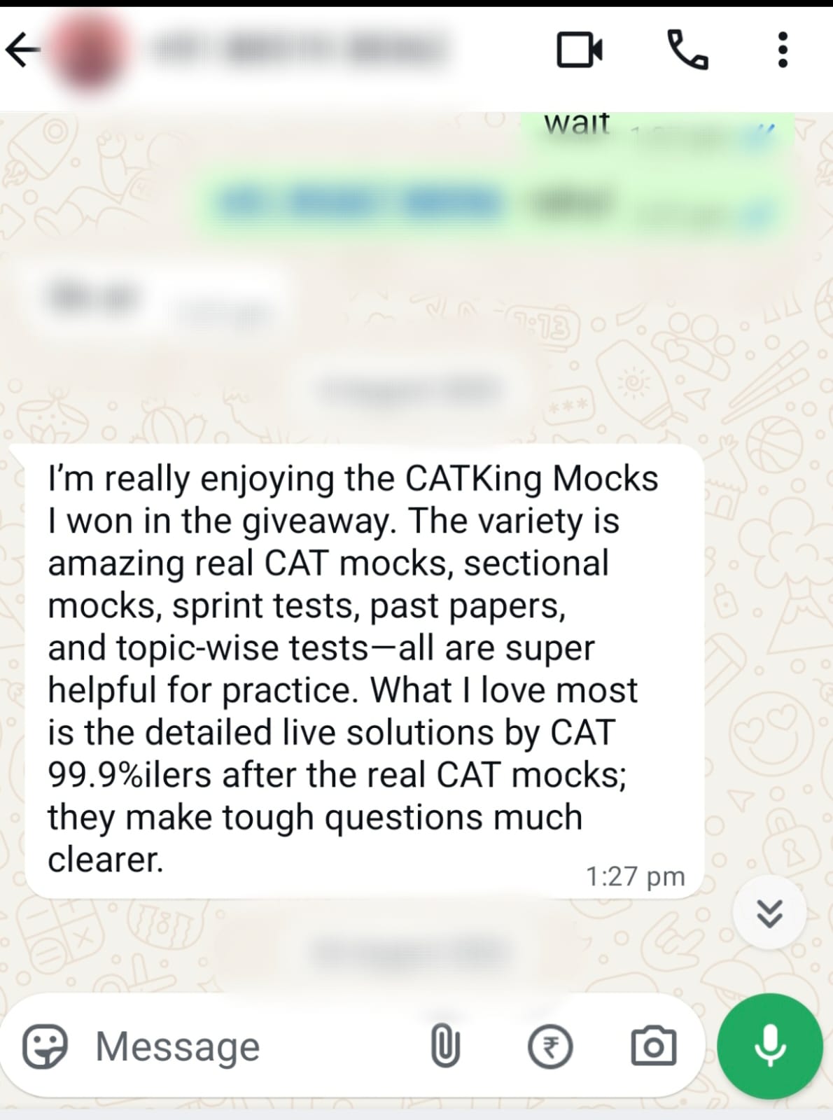 Student testimonial 2